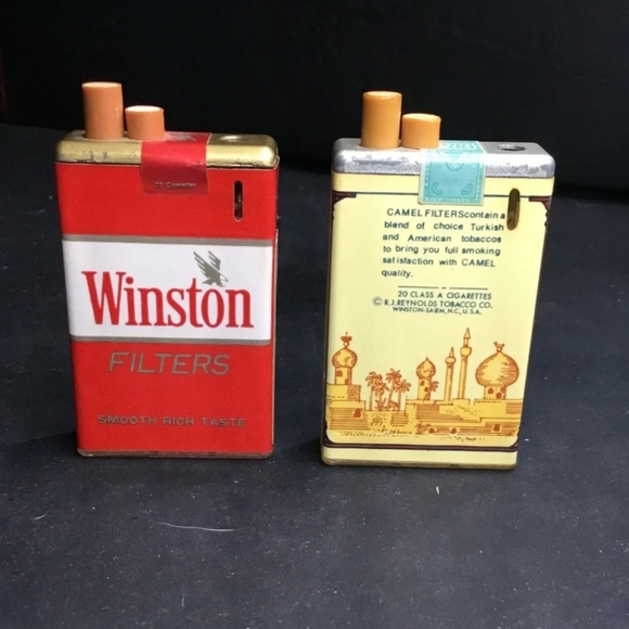 Camel, Winston, and Velvet - Cigar / cigarette / smoking - tins and lighters lot - Picture 3 of 16